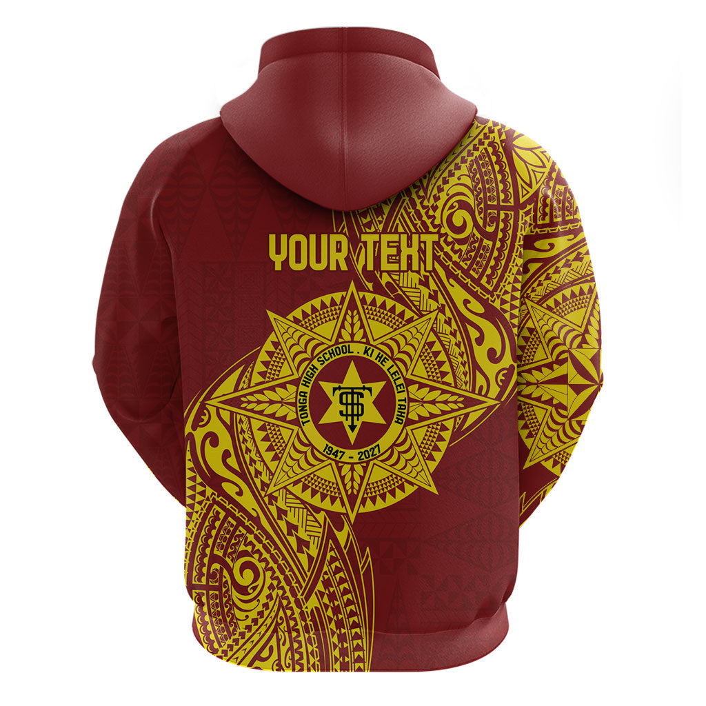 Personalised Tonga High School 80th Anniversary Hoodie Special Kupesi Pattern LT9 - Polynesian Pride