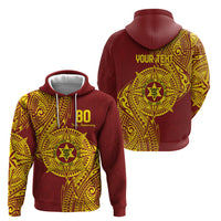 Personalised Tonga High School 80th Anniversary Hoodie Special Kupesi Pattern LT9 - Polynesian Pride