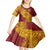 Personalised Tonga High School 77th Anniversary Kid Short Sleeve Dress Special Kupesi Pattern