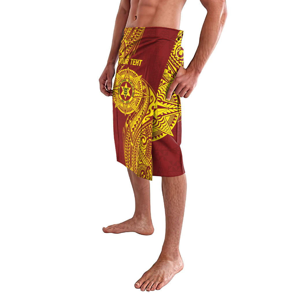 Personalised Tonga High School 80th Anniversary Lavalava Special Kupesi Pattern LT9 - Polynesian Pride