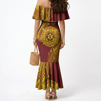 Personalised Tonga High School 80th Anniversary Mermaid Dress Special Kupesi Pattern LT9 - Polynesian Pride