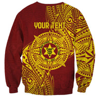 Personalised Tonga High School 80th Anniversary Sweatshirt Special Kupesi Pattern LT9 - Polynesian Pride