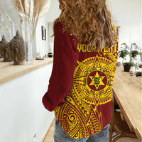 Personalised Tonga High School 80th Anniversary Women Casual Shirt Special Kupesi Pattern LT9 - Polynesian Pride