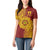 Personalised Tonga High School 77th Anniversary Women Polo Shirt Special Kupesi Pattern