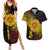 Personalised Tonga High School Couples Matching Summer Maxi Dress and Hawaiian Shirt Since 1947 Special Kupesi Pattern