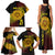 Personalised Tonga High School Family Matching Tank Maxi Dress and Hawaiian Shirt Since 1947 Special Kupesi Pattern