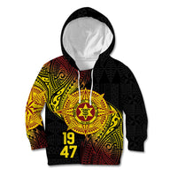 Personalised Tonga High School Kid Hoodie Since 1947 Special Kupesi Pattern LT9 Hoodie Black - Polynesian Pride