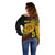 Personalised Tonga High School Off Shoulder Sweater Since 1947 Special Kupesi Pattern