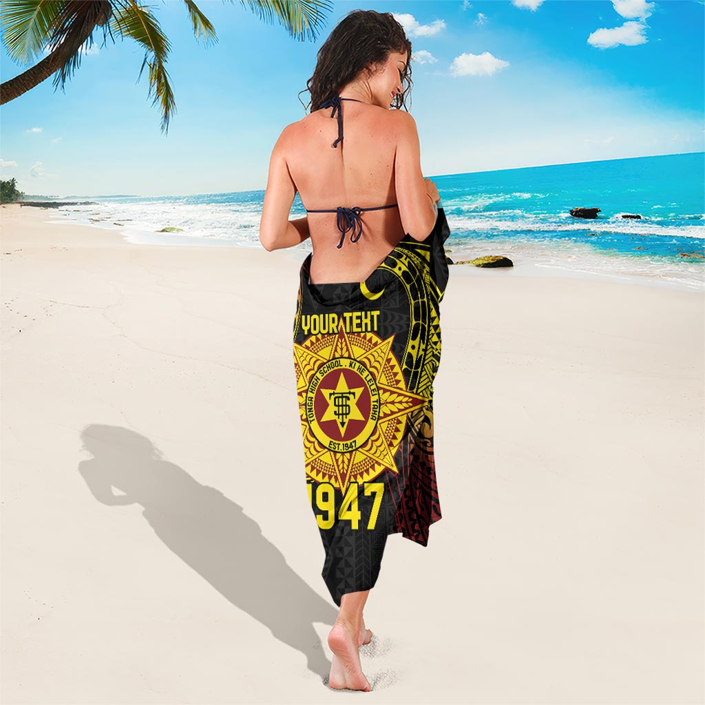 Personalised Tonga High School Sarong Since 1947 Special Kupesi Pattern LT9 - Polynesian Pride
