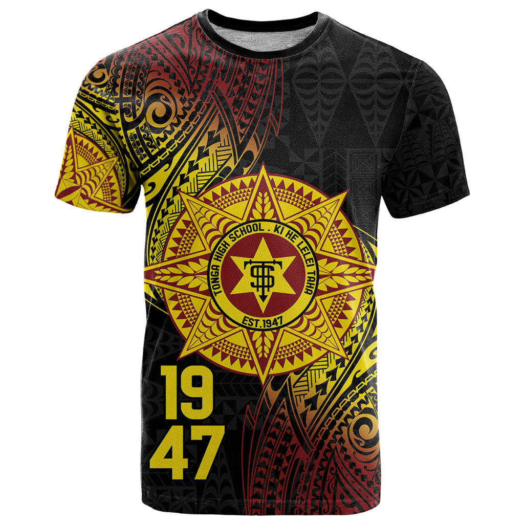 Personalised Tonga High School T Shirt Since 1947 Special Kupesi Pattern