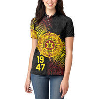 Personalised Tonga High School Women Polo Shirt Since 1947 Special Kupesi Pattern LT9 - Polynesian Pride