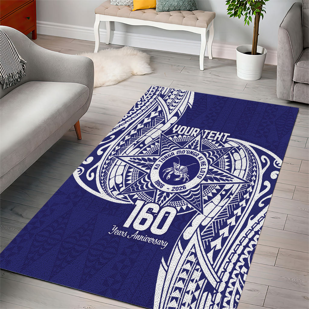 Personalised Tonga Tupou College Tolo 160th Anniversary Area Rug Special Kupesi Pattern LT9 - Polynesian Pride