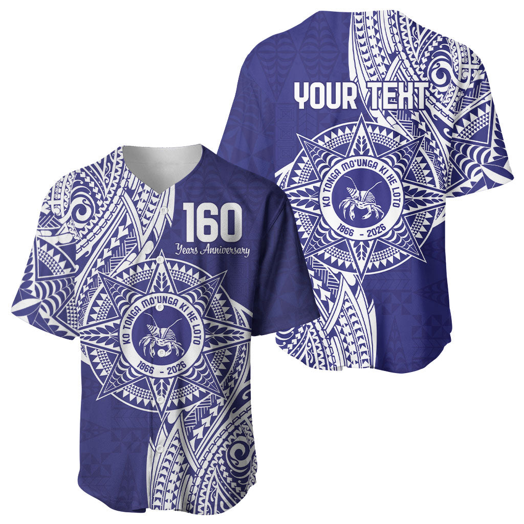 Personalised Tonga Tupou College Tolo 160th Anniversary Baseball Jersey Special Kupesi Pattern LT9 - Polynesian Pride