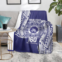Personalised Tonga Tupou College Tolo 160th Anniversary Blanket Special Kupesi Pattern LT9 - Polynesian Pride