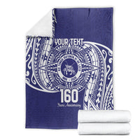 Personalised Tonga Tupou College Tolo 160th Anniversary Blanket Special Kupesi Pattern LT9 - Polynesian Pride