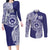 Personalised Tonga Tupou College Tolo 158th Anniversary Couples Matching Long Sleeve Bodycon Dress and Long Sleeve Button Shirt Special Kupesi Pattern