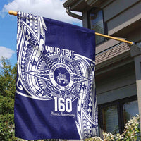 Personalised Tonga Tupou College Tolo 160th Anniversary Garden Flag Special Kupesi Pattern LT9 - Polynesian Pride
