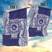 Personalised Tonga Tupou College Tolo 160th Anniversary Garden Flag Special Kupesi Pattern LT9 - Polynesian Pride