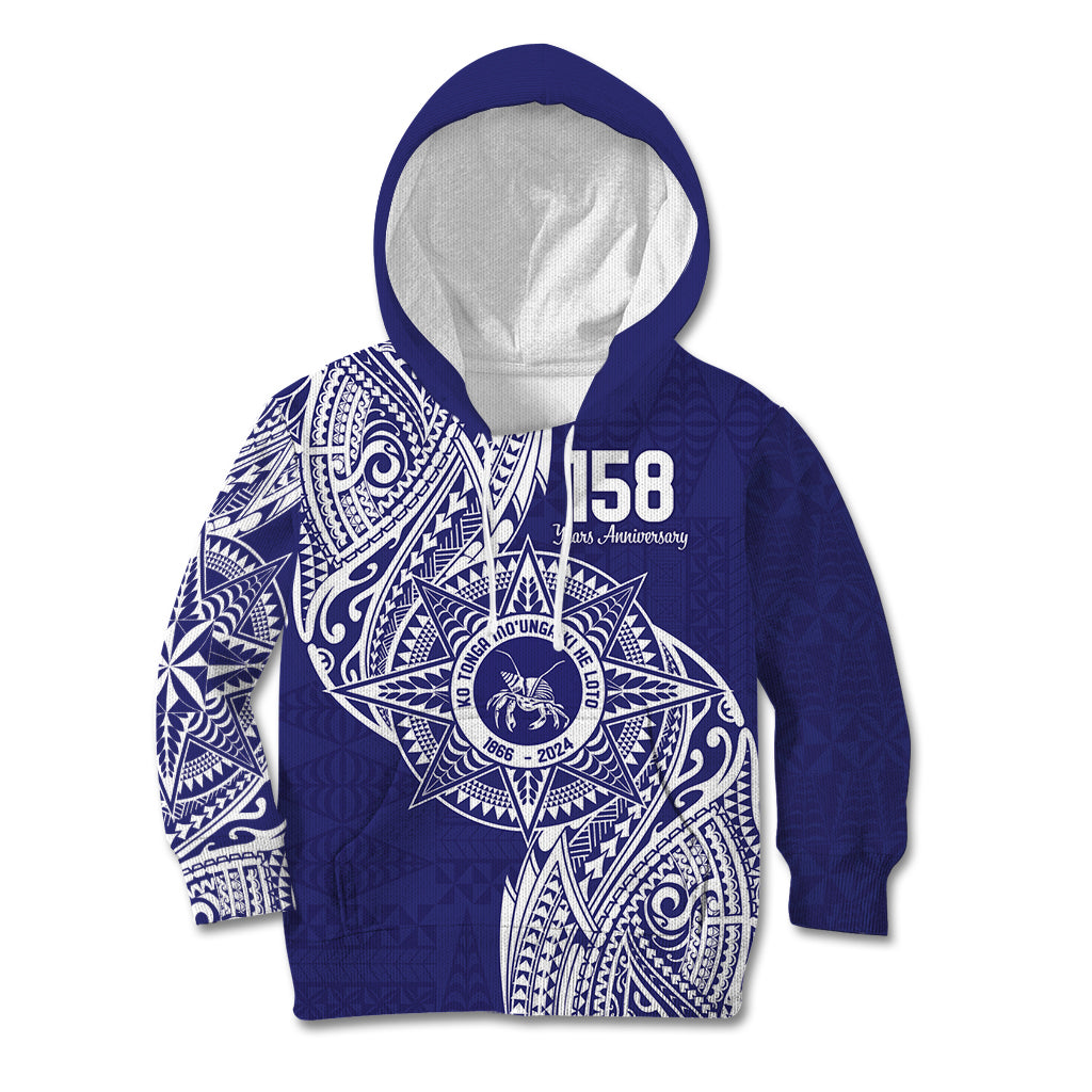 Personalised Tonga Tupou College Tolo 158th Anniversary Kid Hoodie Special Kupesi Pattern