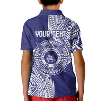 Personalised Tonga Tupou College Tolo 160th Anniversary Kid Polo Shirt Special Kupesi Pattern LT9 - Polynesian Pride