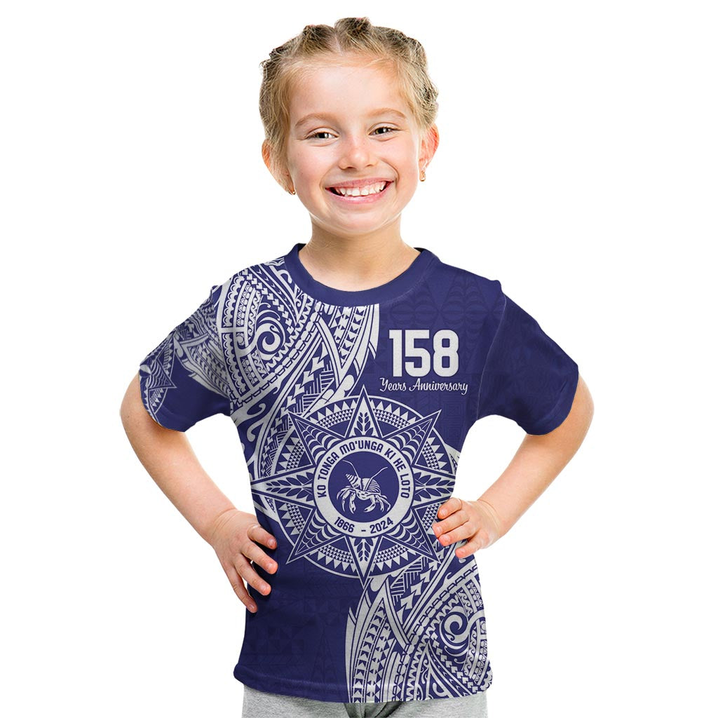 Personalised Tonga Tupou College Tolo 158th Anniversary Kid T Shirt Special Kupesi Pattern