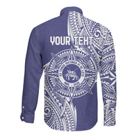 Personalised Tonga Tupou College Tolo 160th Anniversary Long Sleeve Button Shirt Special Kupesi Pattern LT9 - Polynesian Pride