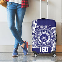 Personalised Tonga Tupou College Tolo 160th Anniversary Luggage Cover Special Kupesi Pattern LT9 - Polynesian Pride
