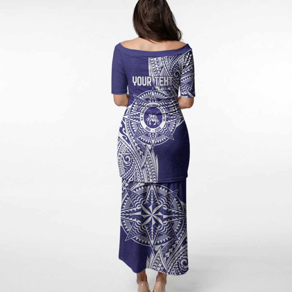Personalised Tonga Tupou College Tolo 160th Anniversary Puletasi Special Kupesi Pattern LT9 - Polynesian Pride