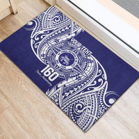 Personalised Tonga Tupou College Tolo 160th Anniversary Rubber Doormat Special Kupesi Pattern LT9 - Polynesian Pride