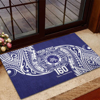 Personalised Tonga Tupou College Tolo 160th Anniversary Rubber Doormat Special Kupesi Pattern LT9 - Polynesian Pride