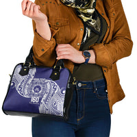Personalised Tonga Tupou College Tolo 160th Anniversary Shoulder Handbag Special Kupesi Pattern LT9 - Polynesian Pride