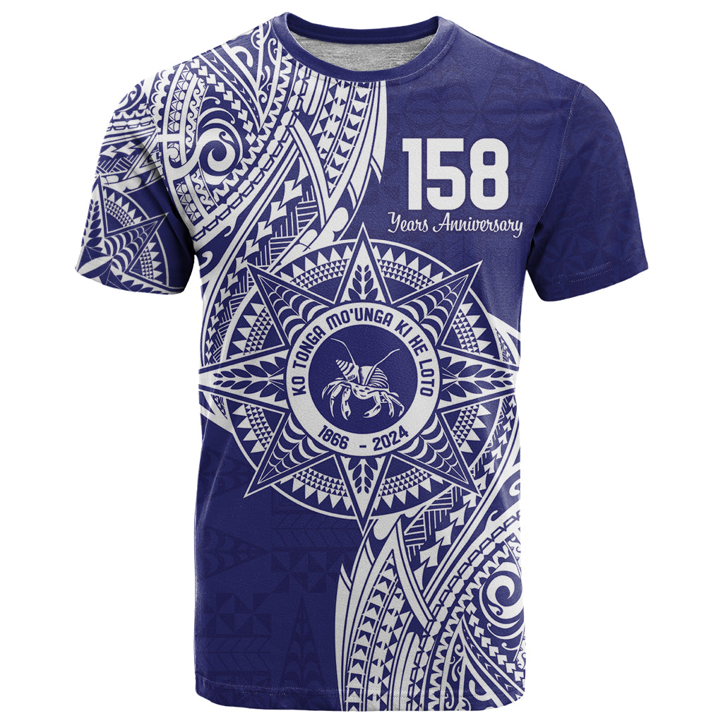 Personalised Tonga Tupou College Tolo 158th Anniversary T Shirt Special Kupesi Pattern