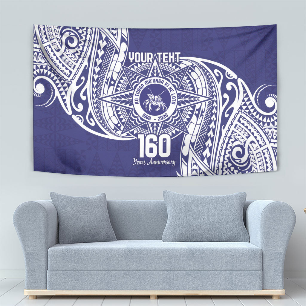 Personalised Tonga Tupou College Tolo 160th Anniversary Tapestry Special Kupesi Pattern LT9 - Polynesian Pride