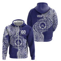 Personalised Tonga Tupou College Tolo 160th Anniversary Zip Hoodie Special Kupesi Pattern LT9 - Polynesian Pride