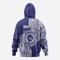 Personalised Tonga Tupou College Tolo 160th Anniversary Zip Hoodie Special Kupesi Pattern LT9 - Polynesian Pride