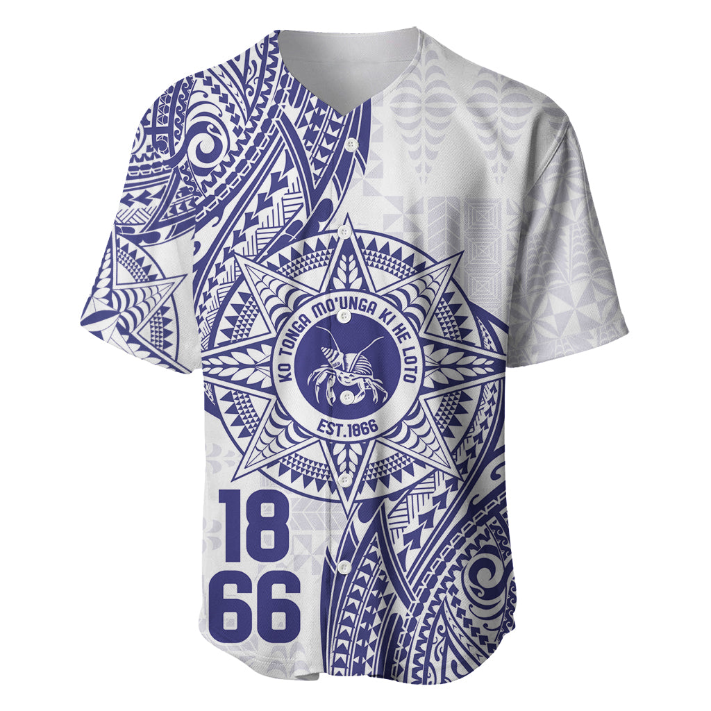 Personalised Tonga Tupou College Tolo Baseball Jersey Since 1866 Special Kupesi Pattern