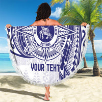 Personalised Tonga Tupou College Tolo Beach Blanket Since 1866 Special Kupesi Pattern LT9 - Polynesian Pride