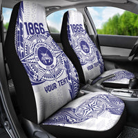 Personalised Tonga Tupou College Tolo Car Seat Cover Since 1866 Special Kupesi Pattern LT9 - Polynesian Pride