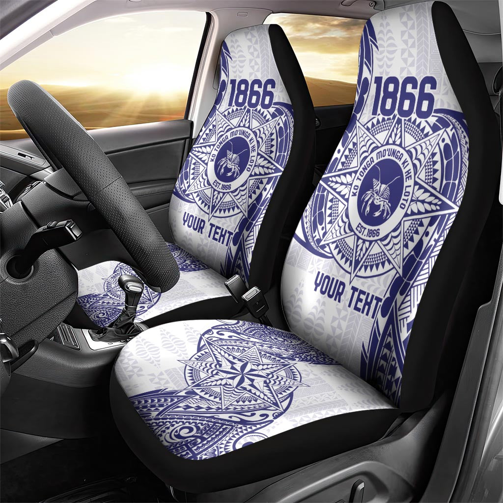 Personalised Tonga Tupou College Tolo Car Seat Cover Since 1866 Special Kupesi Pattern LT9 - Polynesian Pride