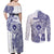 Personalised Tonga Tupou College Tolo Couples Matching Off Shoulder Maxi Dress and Long Sleeve Button Shirt Since 1866 Special Kupesi Pattern