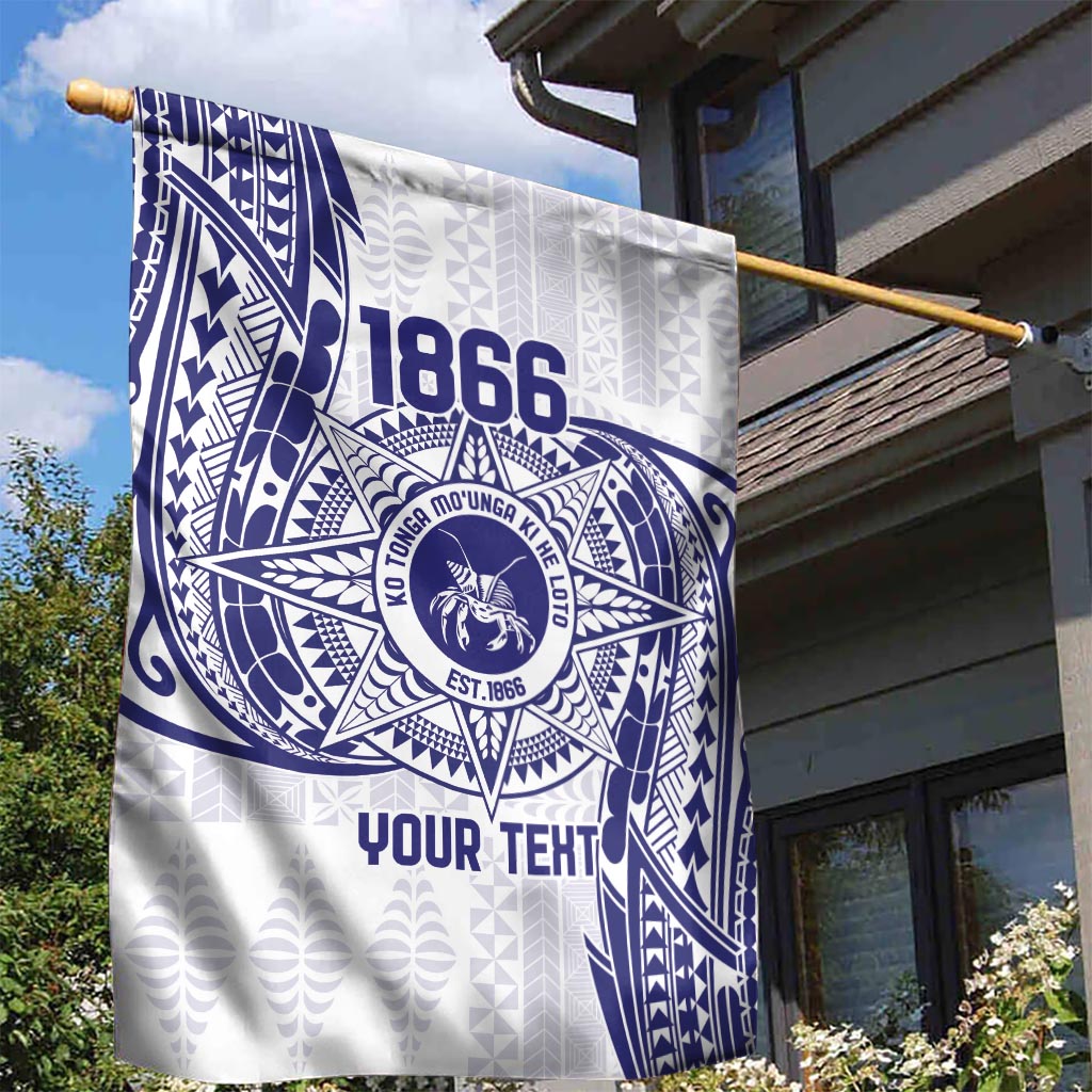 Personalised Tonga Tupou College Tolo Garden Flag Since 1866 Special Kupesi Pattern LT9 - Polynesian Pride