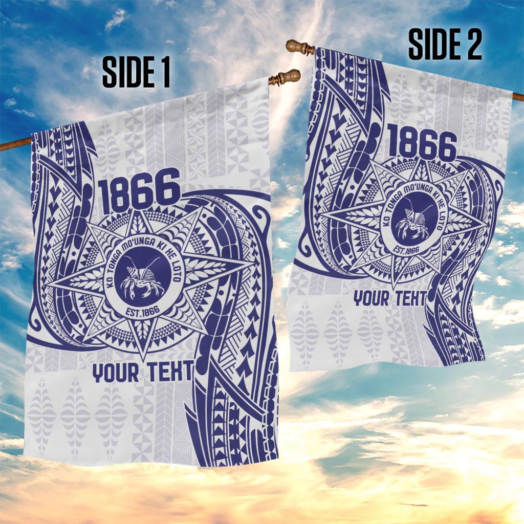 Personalised Tonga Tupou College Tolo Garden Flag Since 1866 Special Kupesi Pattern LT9 - Polynesian Pride