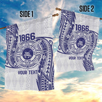 Personalised Tonga Tupou College Tolo Garden Flag Since 1866 Special Kupesi Pattern LT9 - Polynesian Pride