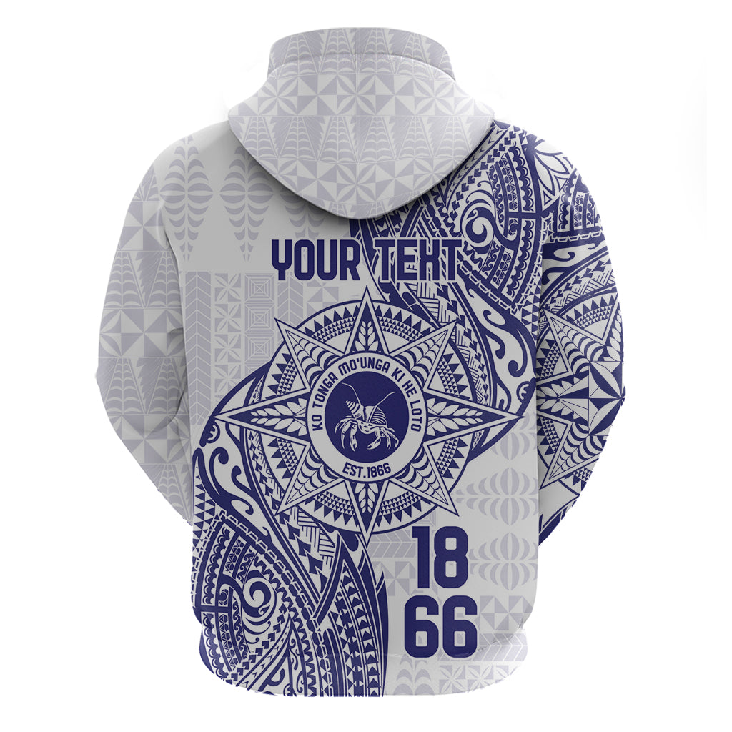 Personalised Tonga Tupou College Tolo Hoodie Since 1866 Special Kupesi Pattern LT9 - Polynesian Pride