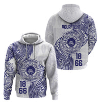 Personalised Tonga Tupou College Tolo Hoodie Since 1866 Special Kupesi Pattern LT9 - Polynesian Pride