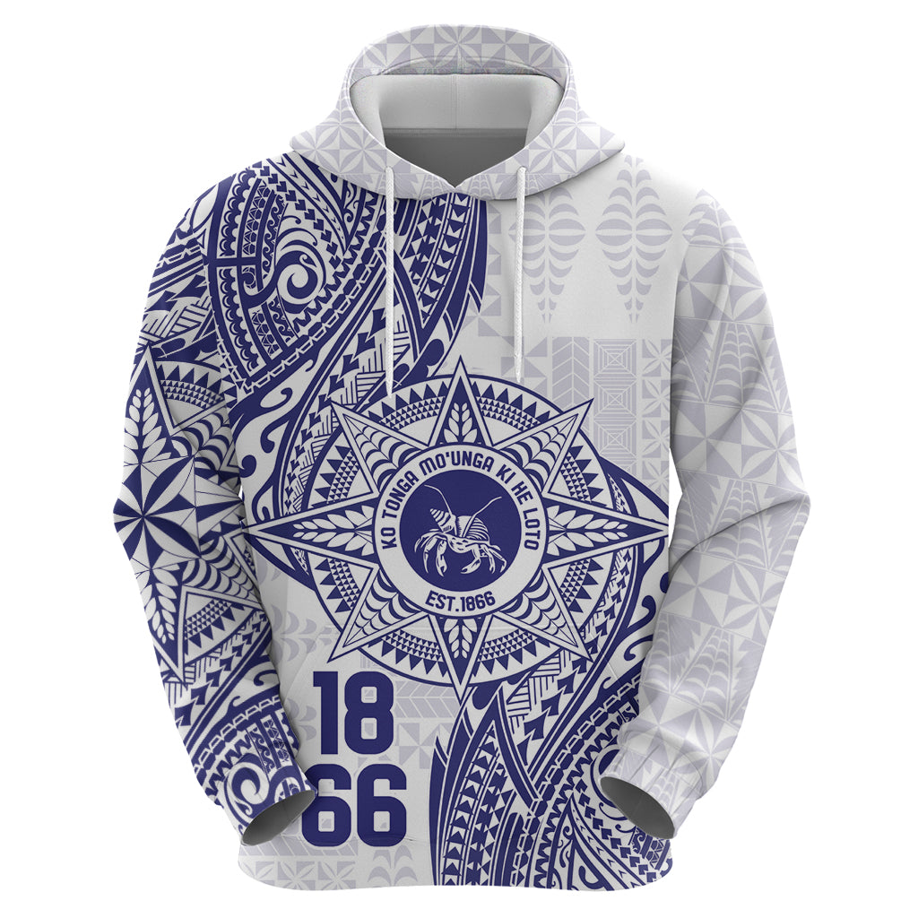 Personalised Tonga Tupou College Tolo Hoodie Since 1866 Special Kupesi Pattern LT9 - Polynesian Pride