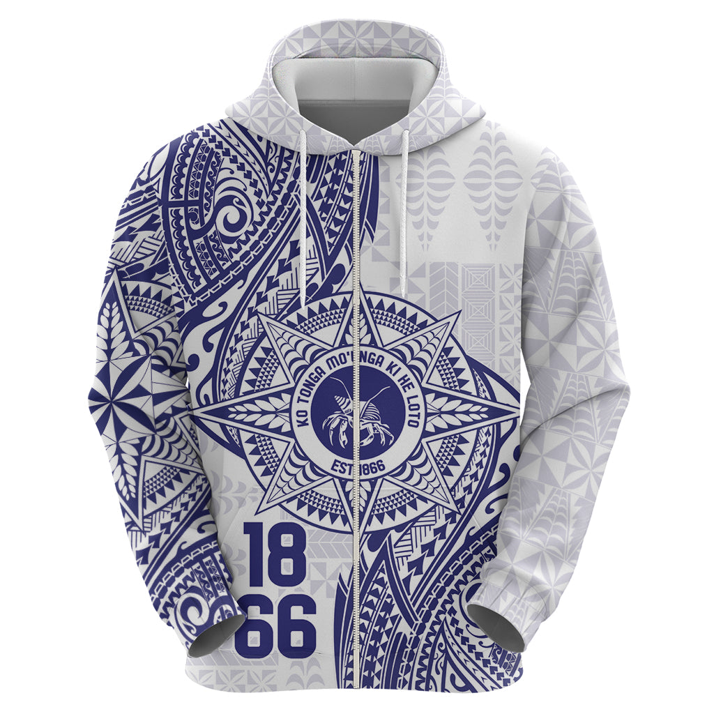 Personalised Tonga Tupou College Tolo Hoodie Since 1866 Special Kupesi Pattern LT9 - Polynesian Pride