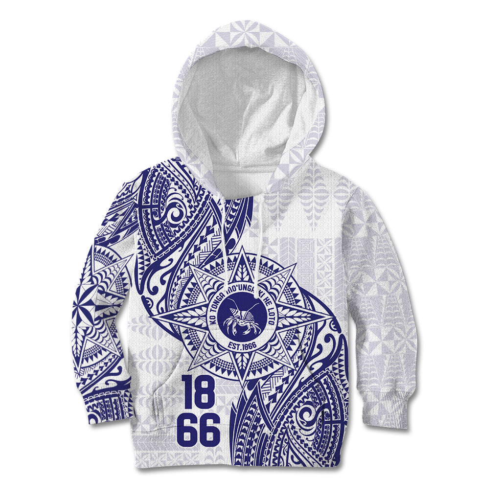 Personalised Tonga Tupou College Tolo Kid Hoodie Since 1866 Special Kupesi Pattern