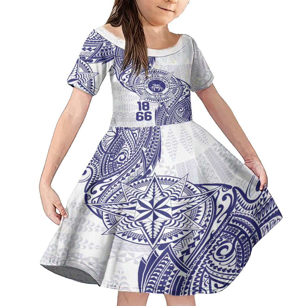 Personalised Tonga Tupou College Tolo Kid Short Sleeve Dress Since 1866 Special Kupesi Pattern