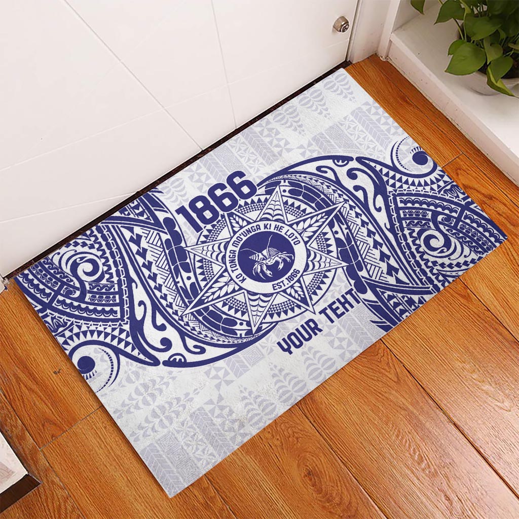 Personalised Tonga Tupou College Tolo Rubber Doormat Since 1866 Special Kupesi Pattern